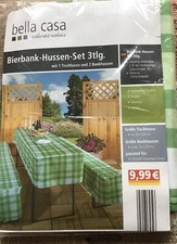 Bierbank-Hussen-Set 3-teilig neu rot