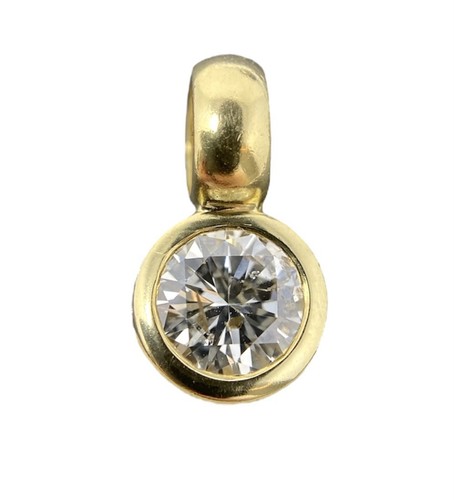 750 gold anhänger - anhänger, brillanten