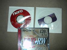 °°° 2 alte Programm CDs ( Nero Brennprogramm + ASUS  DVD) + Sony DVD+RW REW. °°°