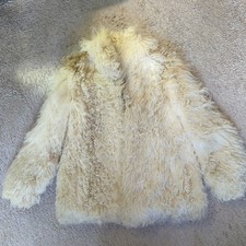 Vintage Jacke Tibetlamm Mantel