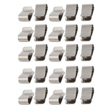 25stk Edelstahl Federklemmen U