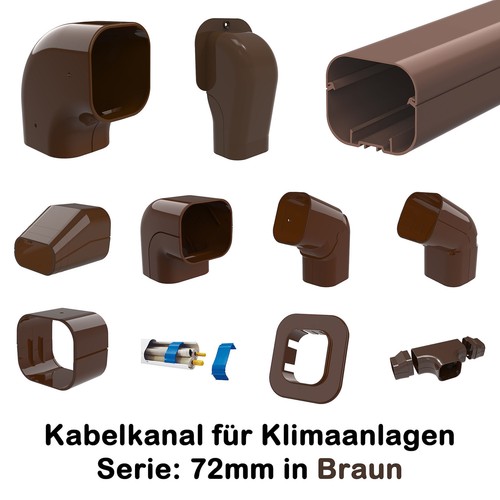 Klimaanlagen kabelkanal braun - klimaanlagen,