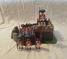 Playmobil 6 Rotröcke Engländer UK Soldaten Pirates Top Bastion Rarität Waffen