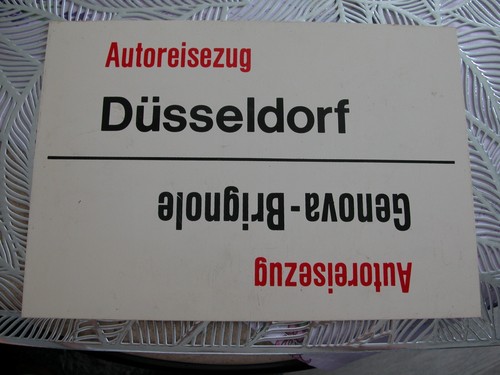 Zuglaufschild autoreisezug - ,