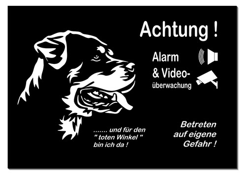 Rottweiler-Hund-Alu.-Schild-3