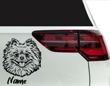 Aufkleber Hund Pomeranian für Auto, Wohnwagen, Wohnmobil
