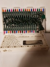 Mini Lichterkette  -35 bunte Kerzen -  Weihnachten - Tannenbaum -  220 Volt OVP