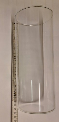 Klar glas zylinder - 5.9"x2",