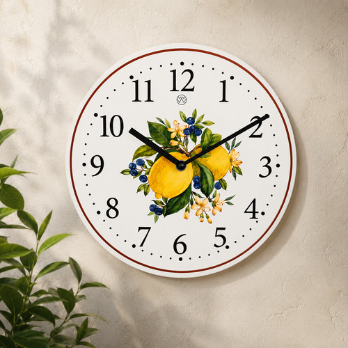 Küchenuhr wanduhr zitrone - wanduhr,