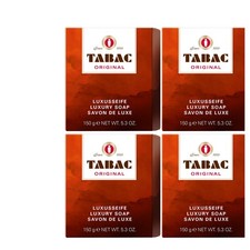 4x150g Tabac Original Luxusseife Seife | charaktervolle Duft - Komposition