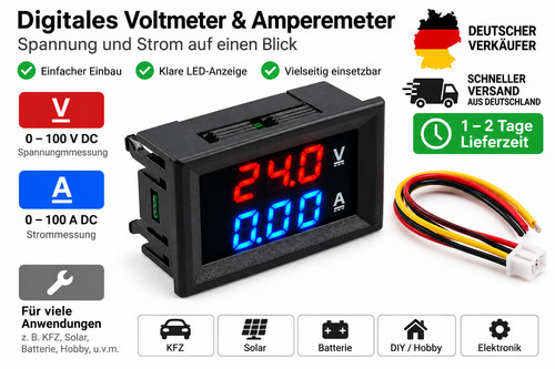 Digital voltmeter amperemeter - digital,