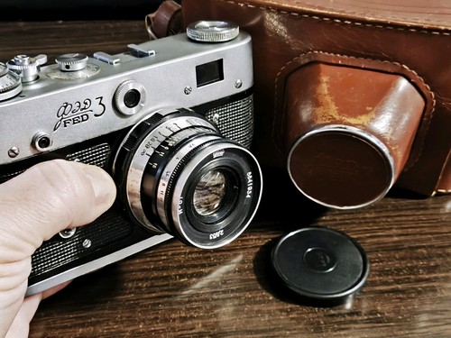 Vintage kamera fed - vintage,