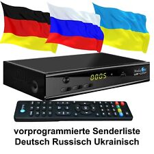 Ukrainische TV Sat Receiver MEDIAART-4 FULL HD vorprogrammiert Deutsch Russisch