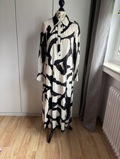 Maxi kleid schwarz beige - h+m,