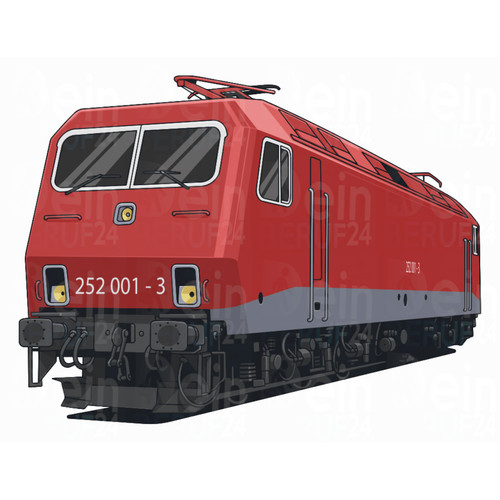Eisenbahn aufkleber br252 - eisenbahn,