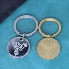 Edelstahl Phönix Anhänger