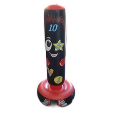 AVENTERA Boxsack Kinder Sportartikel 160cm Lerneffekt 4 in 1 Set Pumpe komplette