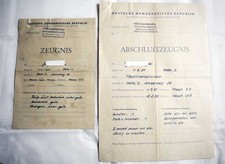 alte Zeugnisse DDR