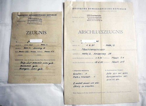 Alte zeugnisse ddr - zeugnisse,