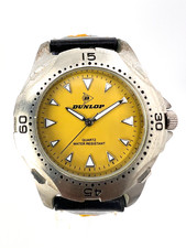 Vintage Dunlop Yellow, Armbanduhr, Quarz, Herrenuhr, 90er Jahre