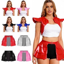 Frauen Lederrock Glänzende PU