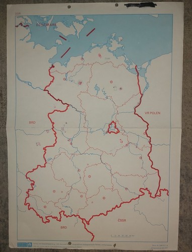 Ddr schul karte 1978 es - 1978, (es