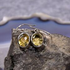 Citrin Ohrring, 925er Silber