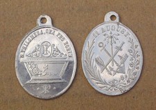 Altes Amulett Pilger Medaille - Heilige Philomena - (AW30.5)