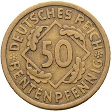 Weimar rentenpfennig 1924 - 50,