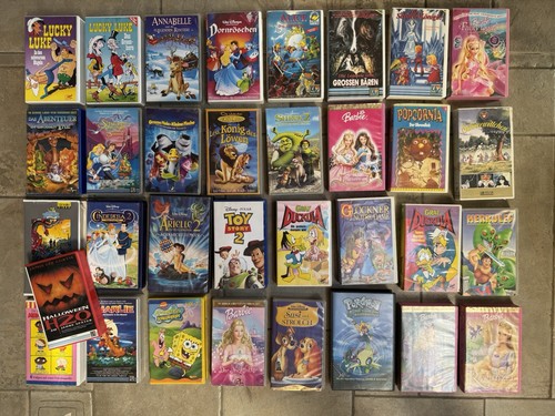 33stk vhs kassetten sammlung - kassetten,