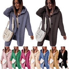 Damen Lange Strickjacke Winter