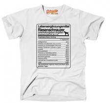 Shirt Unisex DOSIS RIESENSCHNAUZER Lebensergänzungsmittel Männer Hund Schnauzer