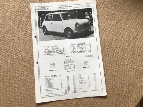 Liste morris mini 850 - ",
