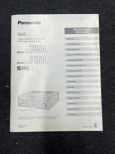 Panasonic 7350 7150 - ag-7350, /