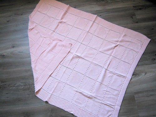 Rosa babydecke strick - rosa, strick,