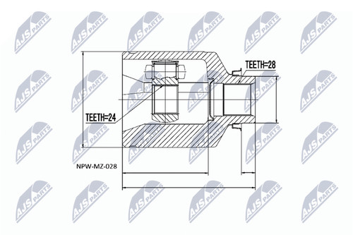 Nty gelenksatz antriebswelle - nty, gelenksatz,