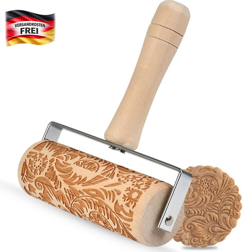Geprägtes nudelholz für teig - nudelholz,