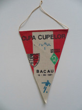 Wimpel  FC Bacau-Werder Bremen  1991 Rarität  Europapokal!!!
