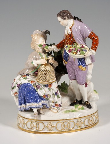 Meissen figur galante liebes - galante,