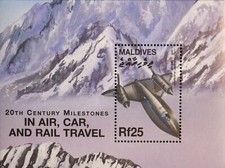 MALDIVES MALEDIVEN 2000 Block 475 Düsenflugzeug Lockheed SR-71 Flugzeug Airplane