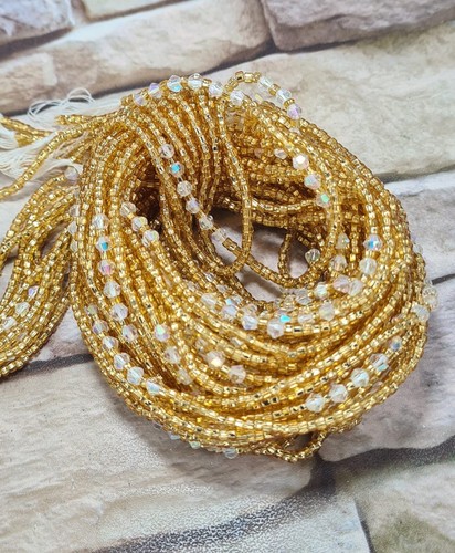 Gold und diamant taillenperlen - gold,