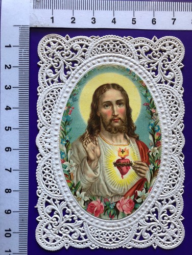 Spitzenbild heiliges herz jesu - spitzenbild,
