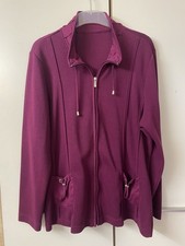 Damen-Strickjacke, Gr. 44 .., brombeer-Ton.., von Gina Laura