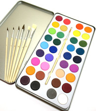 Malkasten 36 Wasserfarben mit