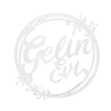 Holz schild gelin evi - holz, 25