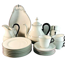 Carlsbad Knoll Karlsbad Czechoslovakia Porzellan Service 6 Personen Kanne