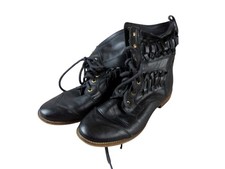 Zign Damen Schuhe Stiefel Gr. 41 schwarz Leder Boots Stiefelette (21417)