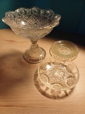 3 Puppenstuben Glasschalen