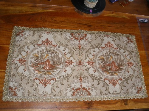 Brokatdecke mit goldlitze - mit,