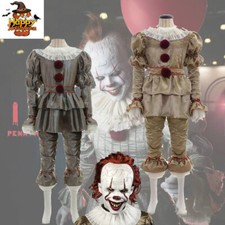 Kinder Herren Halloween Stephen King's Pennywise Cosplay Kostüme Maske Schuhe DE